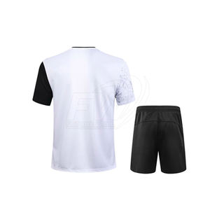 OEM Gray Polo Shirt With <b>Black</b> Trim Short Sleeve Moisture Wicking Summer Regular Fit Polyester Sport Top Tennis Uniform Low Moq - Product Image 5