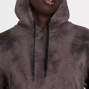 Wholesale 2026 Custom Acid Wash 100% Cotton Front Logo Men's Vintage Regular Fit Heavyweight Fleece Breathable <b>Lined</b> <b>Hoodie</b> - Product Image 4
