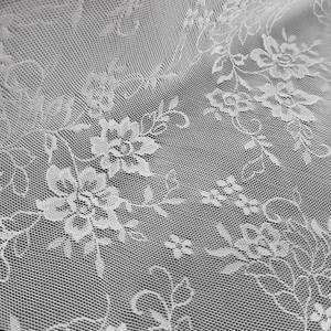 Tela de Encaje Elástica Ligera con Diseño Floral, Nailon y Spandex, 147 cm, Tejido de Punto, 185 g/m, Color Personalizado, Diseños Personalizados para Lencería y Bodas - Product Image 1