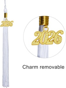 Matte Graduation Gown Cap Tassel Set 2026 for High School and Bachelor <b>Thick</b> matte polyester, smooth and strong zipper. - Product Image 2