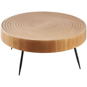 Set di 2 tavolini da caffè rotondi industriali fatti a mano, 31,3 pollici, facili da montare, tavolini laterali e d'appoggio - Product Image 5