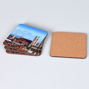 MDF Printed Coasters Non-Slip <b>Table</b> Mats 6mm Thickness Modern Design Sublimation Coaster <b>Square</b> MDF Cork Coasters - Product Image 1