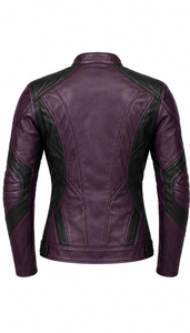 Chaqueta de Motocicleta de Cuero de Edición Limitada |   Púrpura Negro Azul Marino Marrón |   Fabricante OEM ODM |   Diseño de Calidad Premium | Ropa de Carreras - Product Image 2