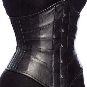 Tops Corsets Sans Coutures en Cuir Véritable pour Femmes, Respirants, Imperméables, Design Personnalisable, Tissu Tricoté, Service OEM - Product Image 1