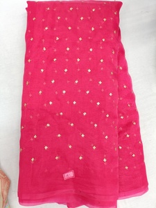 Tissue Organza Sequence Work Fabric 35 GSM 44 Inch Width Tissue Print Embroidery Material for Boutique Ethnic Wear - Product Image 3