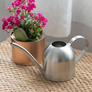 Petite arrosoir en acier inoxydable avec long bec, arrosoir d'intérieur et d'extérieur pour plantes de jardin, fleurs, plantes en pot - Product Image 3