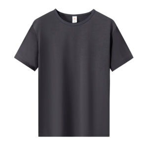 เสื้อยืดคอกลมแขนสั้นผู้ชาย สีพื้น ซับเหงื่อ ระบายอากาศ แห้งเร็ว ผ้าฝ้าย 100% ทรงเข้ารูป รับสกรีนโลโก้ มีสินค้าพร้อมส่ง - Product Image 6