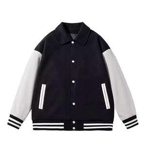 Chaquetas Varsity de Béisbol Personalizadas con Estampado, Manga Larga, 100% Lana, para Hombre, con Parches de Chenilla y Logotipo Personalizado - Product Image 2