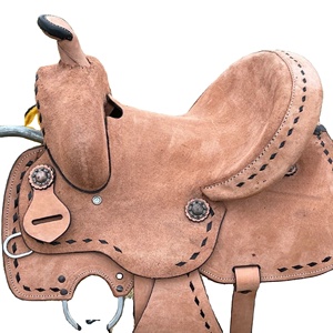 Ensemble de sellerie pour cheval en cuir de vache de qualité supérieure, cuir naturel, selle de course western avec couleur et taille personnalisables pour l'équitation - Product Image 1