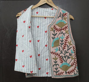 <b>Velvet</b> Short vest Suzani embroidery Vest <b>Jacket</b> <b>Velvet</b> Suzani Sleeveless Waist Coat Floral <b>Velvet</b> Suzani Vest - Product Image 1