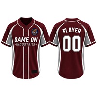 Maillots de baseball personnalisés pour hommes, 100 % polyester, qualité supérieure, couture soignée, édition limitée, légers – Prix de gros