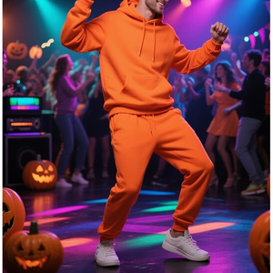 ชุดวอร์มไซส์ใหญ่พิเศษสำหรับผู้ชายชุดวอร์มผ้าฝ้าย100% มีฮู้ดสีพื้นสำหรับฤดูหนาวผลิตตามสั่งผลิตจากปากีสถาน - Product Image 4