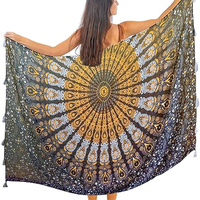 Pareo de Playa de Spandex/Poliéster al por Mayor para Mujer, de Secado Rápido, con Estampado por Transferencia Térmica, Colores y Tallas Personalizables, para Verano
