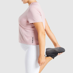 Camiseta Básica de Moda al por Mayor, Top Casual de Manga Corta para Mujer, Camiseta de Uso Diario, Ajuste Relajado y Moderno - Product Image 3