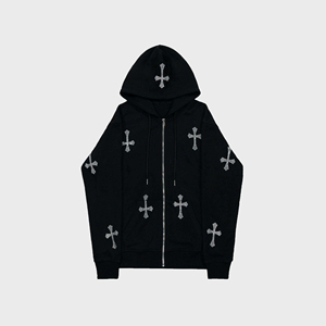 <b>Top</b> Quality New Arrival design Men <b>Rhinestone</b> Hoodies breathable high demanding sustainable soft style Men <b>Rhinestone</b> Hoodies - Product Image 1
