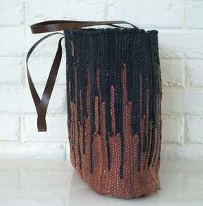 Sac messager Tyntra tendance 2026 pour femme en coton et cuir, sac fourre-tout élégant pour la plage, les fêtes et le shopping, durable - Product Image 2