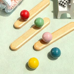 Poignées de tiroir en résine pastel pour meubles, ensemble de poignées de tiroir colorées, boutons de meubles modernes et mignons, poignées en résine faite à la main - Product Image 4
