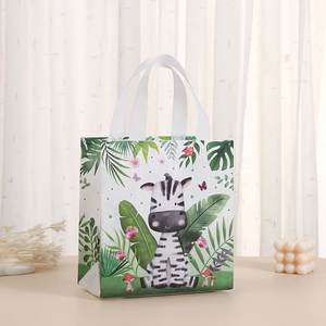 Custom Cartoon Pattern Polypropylene Non Woven <b>Medium</b> <b>Size</b> Tote <b>Bag</b> with PP Webbing Handle for Kids Storage Party Use - Product Image 5
