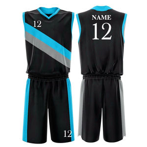 ชุดยูนิฟอร์มบาสเก็ตบอลแบบมืออาชีพ พิมพ์ลายตามสั่ง คุณภาพสูง ขายดีล่าสุด ระบายอากาศได้ดี แห้งเร็ว ผลิตจากโพลีเอสเตอร์ 100% แบบไม่มีแขน - Product Image 1