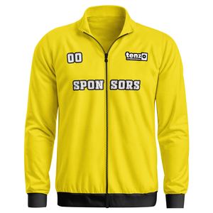 Chaqueta deportiva de poliéster con logotipo personalizado, cremallera completa, ropa deportiva de equipo, entrenamiento deportivo, proveedor de fábrica OEM ODM, uniformes escolares y de club - Product Image 4