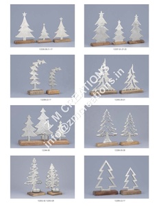 Porte-bougie chauffe-plat en forme d'arbre moderne, fait main, écologique, durable, décoration de table de Noël, centre de table - Product Image 6