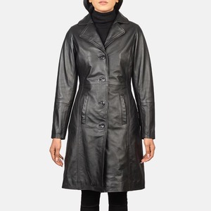 Veste en cuir pour femme de haute qualité, personnalisée, style motard, en véritable peau de mouton, coupe ajustée, vêtement d'extérieur tendance - Product Image 1