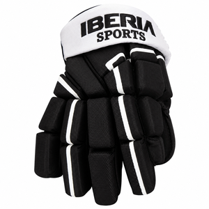 ถุงมือฮอกกี้น้ำแข็ง IBERIA รุ่นพรีเมียมสีดำขาวแบบกำหนดเอง พร้อมแผ่นรองป้องกัน ถุงมือสำหรับผู้เล่นฮอกกี้น้ำแข็ง ขายส่งแบบ OEM - Product Image 4
