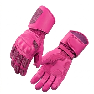 Gants de moto demi-doigts anti-chute, résistants, pour sports et alpinisme, en cuir, pour la conduite estivale, anti-choc - Product Image 1