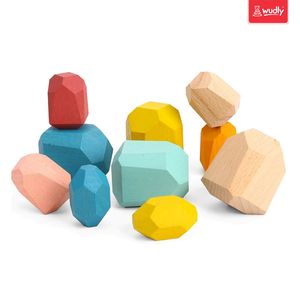 Wudly Kids <b>Sorting</b> <b>Nesting</b> & <b>Stacking</b> <b>Toys</b> Wooden Balancing Stone - Product Image 5