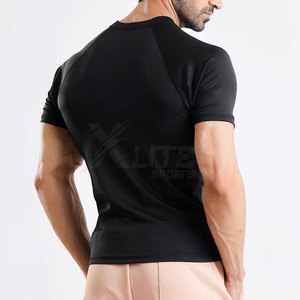 Camiseta de Compresión Ligera y Ajustada para Hombre, Manga Corta, Secado Rápido, para Entrenamiento, Running, Ciclismo, Ejercicio y Deportes - Product Image 4