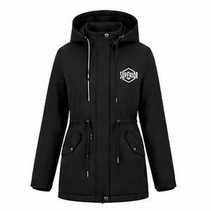 Chaqueta Parka Impermeable Personalizada para Mujer con Capucha de Piel Sintética, Abrigo de Invierno Cortavientos para Senderismo, Viajes y Camping - Product Image 1