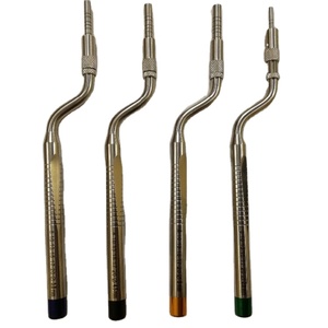 Juego de 4 Piezas de Osteótomos Dentales de Alta Calidad para Levantamiento de Senos, Punta Curva y Recta, de Acero Inoxidable Alemán, Manuales, con Certificación CE - Product Image 1