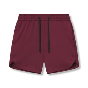 Pantalones Cortos Deportivos para Hombre, de Color Sólido, Secado Rápido, con Cordón Ajustable, Cintura Media, Estilo Casual, 100% Poliéster, Tejido de Punto - Product Image 1