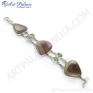 925 Sterling <b>Gemstone</b> Silver <b>Bracelet</b> - Product Image 2