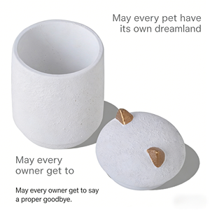 Urna per Ceneri di Gatto in Ceramica Artigianale, Urna Funeraria a Forma di Gatto, Urna Commemorativa per Animali Domestici per Uso Interno ed Esterno per Cani e Gatti - Product Image 3