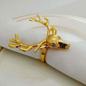 Decoration Accessories Stainless Steel Elegant Gold Hollow Shape Hammered Modern Eco-Friendly Napkin <b>Ring</b> Premium Giveaways - Product Image 3