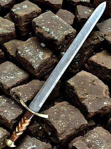 Hand Forged Stainless Steel Long <b>Sword</b> | Antique Medieval Viking <b>Sword</b> | <b>Silver</b>-Plated Polished Wall Hanging Wedding Gift for - Product Image 2