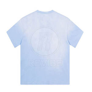 เสื้อยืด OEM ยอดนิยม สีซีดจางแบบธรรมชาติ ผ้าฝ้าย 100% ปรับแต่งได้ ระบายอากาศได้ดี - Product Image 2