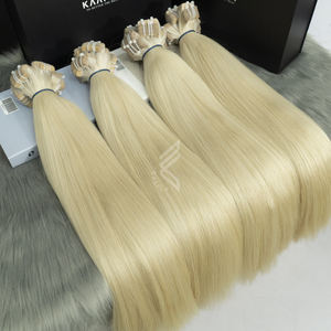 Extensions à bande texturée de qualité supérieure 100 cheveux humains cheveux bruts Vietnam blond pour femmes - Product Image 1