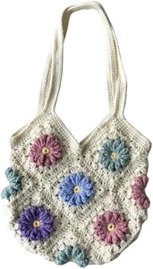 Sac à bandoulière en crochet fait main pour femme, en fil de coton, idéal pour le quotidien, les courses et les voyages – En promotion ! - Product Image 4