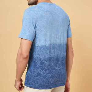 เสื้อยืดผู้ชายแบบใหม่ ดีไซน์เฉพาะตัว ผ้าถัก ทอสีพื้นเรียบ  หลากหลายขนาด สั่งทำได้ตามต้องการ มีความต้องการสูง แขนสั้น - Product Image 4