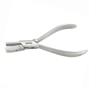 Pince à former en V multifonction Nafko NK-8243 de haute qualité, 140 mm, en acier inoxydable, avec mâchoires en nylon dentelées et poignée moulée en plastique - Product Image 1