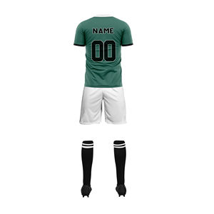 Maillot de football respirant à manches courtes imprimé numériquement de haute qualité, ensemble uniforme, découpe automatisée, économique et de haute technologie - Product Image 4