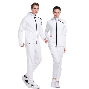 Sweats à capuche en coton d'été de couleur unie pulls 2 pièces pour hommes jogging sweats survêtement avec logo personnalisé pour adultes - Product Image 1