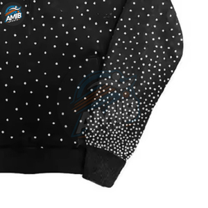 Oem Service Breathable Solid Rhinestone <b>Men</b> Tracksuits Cotton Polyester Long Sleeve Printed <b>Pullover</b> <b>Men</b> Rhinestone Tracksuits - Product Image 5