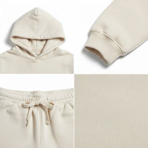 ชุดฮู้ดดี้และกางเกงจ็อกเกอร์สตรีทแวร์ผู้ชาย ทรงหลวม ชุดวอร์ม รับทำโลโก้ แบรนด์ส่วนตัว - Product Image 5