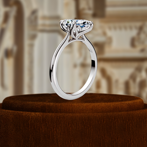 Bague de fiançailles solitaire en diamant de laboratoire certifié IGI 1CT taille marquise, en or jaune 14 carats, bague de mariée, bague de promesse - Product Image 3