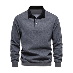 Camiseta de Rugby para Hombre, de Alta Calidad, Impresa, Transpirable, de Secado Rápido, Ropa Deportiva para Exteriores, Personalizada, al por Mayor, Estilo Urbano, Negra, de Algodón - Product Image 2
