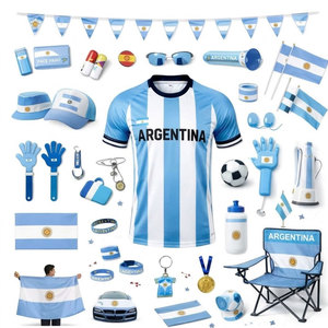 Kit de supporter de football élégant et promotionnel, idéal pour les supporters de football, avec un confort optimal et des accessoires aux couleurs vives inspirés de l'équipe. - Product Image 1