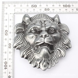 Hebilla de Cinturón con Cabeza de León para Hombre, Estilo Vikingo Nórdico, Moderno, Animal, Vaquero Occidental, de Aluminio, Decorativa, Duradera, para Aniversario - Product Image 3